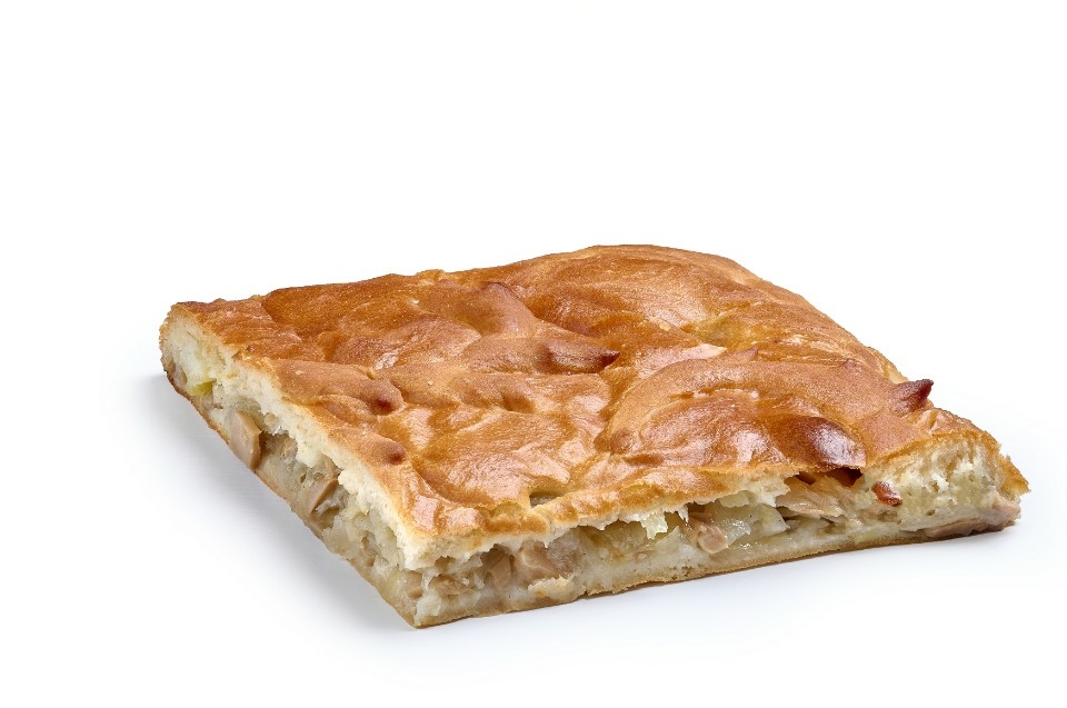 Пирог постный с картофелем и грибами