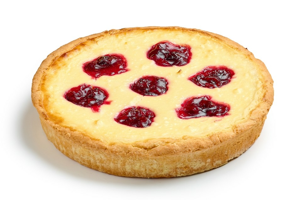 «Королевский» творожник с вишней на песочном тесте