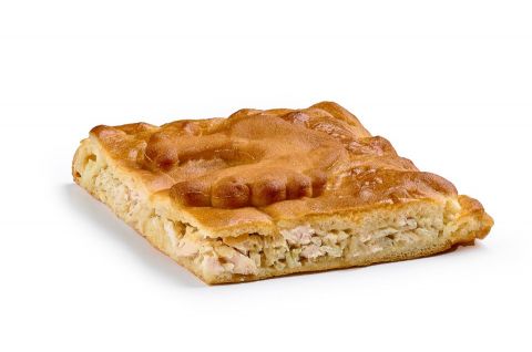 Пирог с курицей и луком